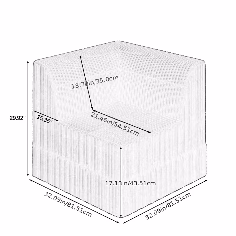 Canapé modulable noir – Image 3