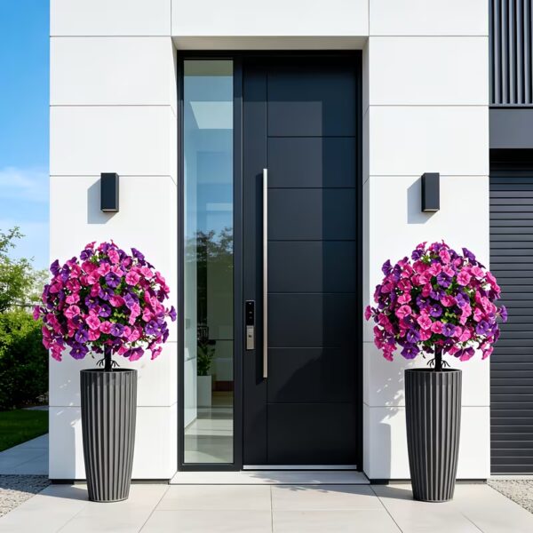 Panier suspendu petunias